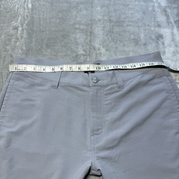 Travis Mathew Shorts Mens 33 Heather Gray Golf Chino Performance Stretch Blend - Picture 7 of 12